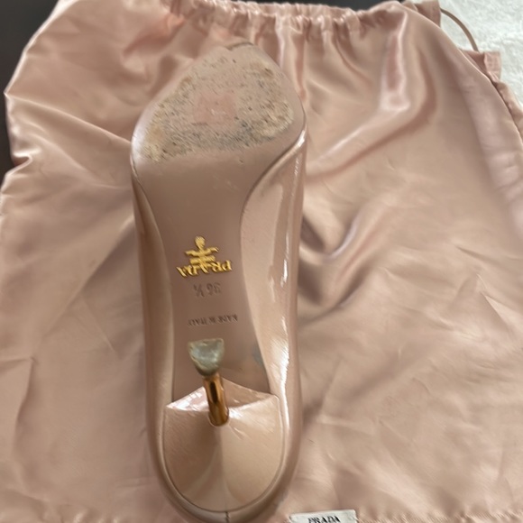 Ladies Prada Pump. Champagne Colored. Size 36 1/2 USA size 6.Worn twice